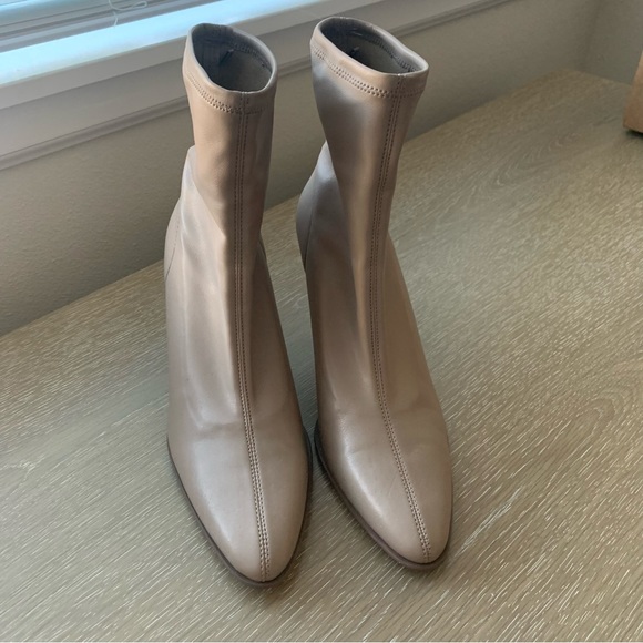 Zara Sock Style Ankle Heeled Booties - Picture 6 of 10